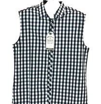 Xios  Men&#39;s Gray White Logo Sleeveless Zipper Trim Cotton Shirt Size 2XL NEW - £25.37 GBP