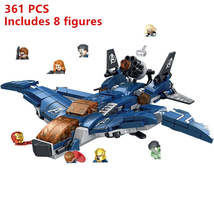 8 in 1Quinjeted Fighter Jet Model Building Blocks Bricks Sets Classic Dolls Kids - £15.71 GBP
