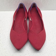 Rothy&#39;s Size 6 Women&#39;s Chili Red The Point Slip On Pointed Comfort Flats - $732.37 MXN