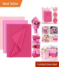 Luxurious 60-Pack Pink Tissue Paper – Perfect for Birthdays, Weddings &amp; ... - $16.78