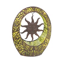 Yellow Sun Battery Operated LED Decorative Accent Light Sculpture Home D... - £22.38 GBP
