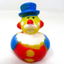 Clown Rubber Duck 2&quot; Circus Carnival Top Hat Squirter Collect Spa Toy - £6.68 GBP