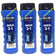 ( Lot 3 ) Daily Defense Men 3-in-1 ICE Shampoo Conditioner Body Wash 15 Oz Each - $29.69