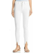 FRAME WHITE SKINNY LE HIGH JEANS SPLIT EDGE 29 - $123.48 CAD