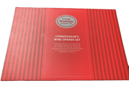 Brookstone Heritage Connoisseur Corkscrew 6 pc Opener Set Deluxe Redwood Box Set - £39.46 GBP