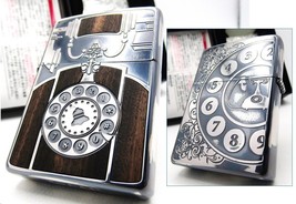 Telephone Wood Inlay Double Sides Zippo 2015 MIB Rare - $115.00