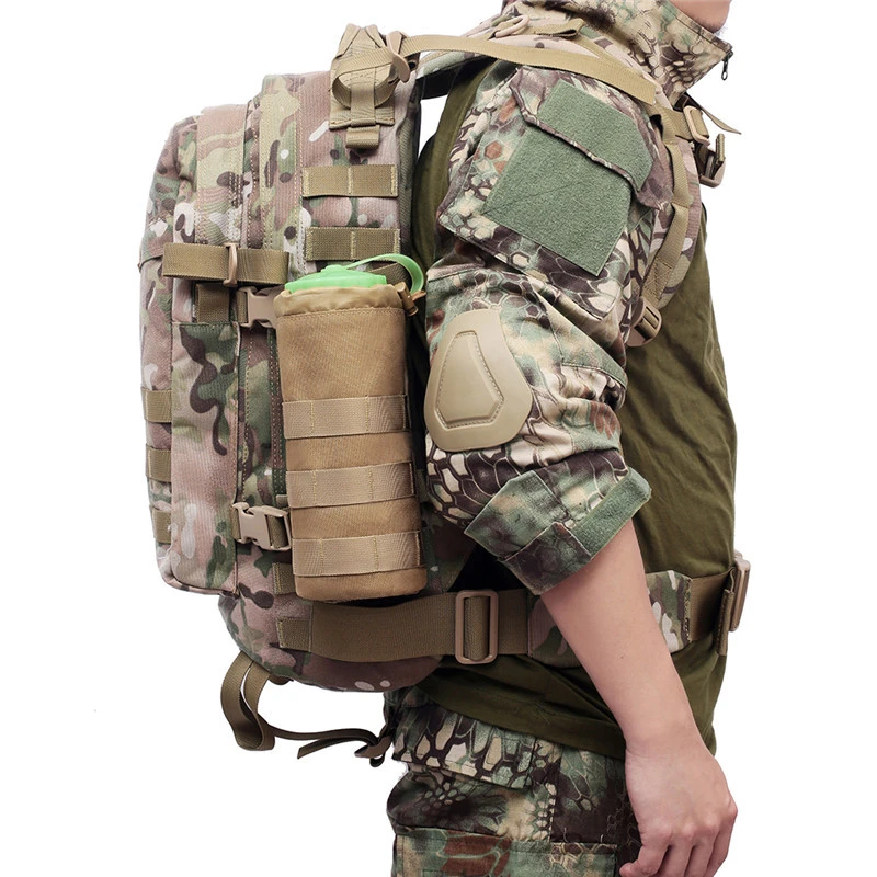 Sporting A Molle Water Bottle Bag Pouch Holder Outdoor Travel Camping Hiking Fis - £23.89 GBP