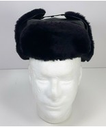 Knox New York Russian Ushanka Style Ear Flap Hat Vinyl Small - £19.73 GBP