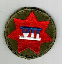 7th CORPS U.S. ARMY PATCH FULL COLOR - NEW OLD STOCK - $1.98