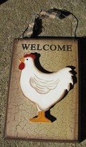 CWP-8 3D Crackle Chicken Wood Sign  - £2.35 GBP
