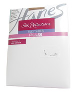 Ladies Hanes Hosiery Pantyhose Silk Reflections 3X Plus Barely There 00P... - $6.50