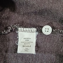 KING SIZE Men's Gray Cotton Short Sleeve Polo Shirt Size 2XL Tall image 5