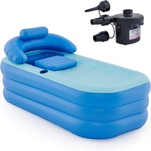 High-Density Pvc Co-Z Inflatable Adult Bath Tub, Free-Standing Blow Up B... - £56.21 GBP