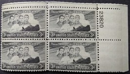 Immortal Chaplains  Set of Four Unused US Postage Stamps - £1.55 GBP