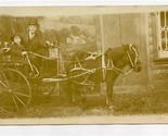 Little Girl &amp; Father in Pony Cart Real Photo Postcard Newberry South Car... - $17.82