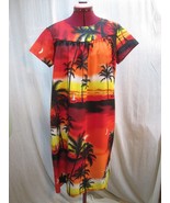 HH74 Vintage Sweethearts Hawaiian Sunset Scene MuuMuu Lightweight Dress ... - £15.51 GBP