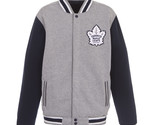 NHL Toronto Maple Leafs Reversible Full Snap Fleece Jacket JHD  2 Front ... - $119.99