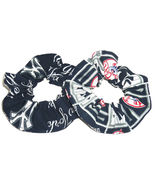 2 New York Yankees Hair Scrunchie Scrunchies by Sherry MLB Baseball Pony... - £5.49 GBP+