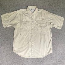 Columbia PFG Shirt Adult Large Cargo Utility Button Up Camp Fishing Outdoor Mens - £20.24 GBP