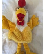 Rooster Hand Puppet Chicken Gund Vintage 90s Plush Animal - $282.54 MXN
