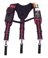 Tool Belt Suspenders Construction Work Suspenders with Magnet Pocket Lar... - £51.10 GBP