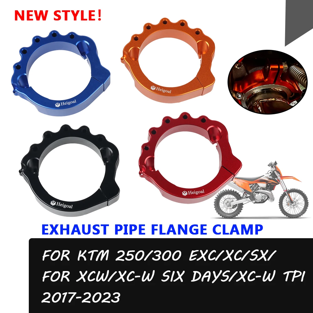 Motorcycle Exhaust Flange Guard Cover Protector Cap Link For KTM 300 EXC XC XCW - £21.73 GBP