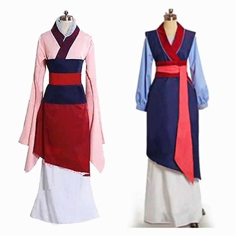 HOT!Hua Mulan Dress Blue Dress Princess Dress Movie Cosplay Costume Custom Made