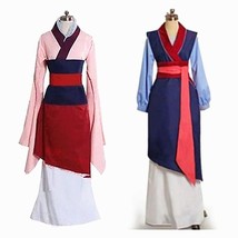 HOT!Hua Mulan Dress Blue Dress Princess Dress Movie Cosplay Costume Cust... - £31.44 GBP