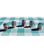 Beer Can/soda Can Cigarette Lighter Keychain Miniature Cans- Set Of 5 - £76.35 GBP