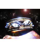 HAUNTED RING QUEEN OF DIAMONDS REGAL WEALTH ATTRACTION MAGICK HIGHEST LIGHT - $353.77