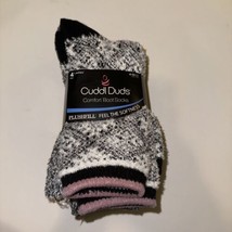Cuddl Duds Multicolor Comfort Boot Socks 4 Pairs NWT Ladies&#39; Size 4-10 - £16.86 GBP