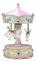 &quot;Toyland&quot; Carnival Merry Go Round Unicorns Pegasus Horse Musical Carousel Statue - £55.81 GBP
