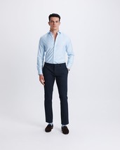 Pauri &amp; Casati Men Deep Navy Cotton Cuffed Chino Pants Size 60/US42 - $84.15