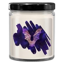 Azcatie Designs Floral Bat Candle About Fall Halloween Bat Wiccan Witchy - £21.54 GBP