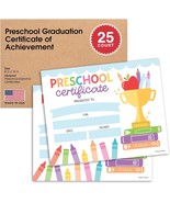 Colorful PreK Certificate of Achievement | Set of 25 | Awards - $20.36 CAD
