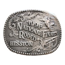 1991 NFR Collectible Rodeo Buckle ADM Hesston Western Cowboy Memorabilia... - £10.93 GBP