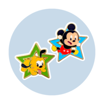Mickey Mouse and Pluto Disney Pins: Green and Blue Cute Character Star - $34.96 CAD
