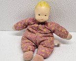 Little Moulin Roty Petite Chose 7&quot; Baby Doll Rubber Head Pink Floral Bea... - £35.44 GBP