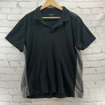 Calvin Klein Polo Shirt Mens Sz XL Black Gray  - $11.88