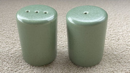 Calvin Klein The Khaki Collection Stoneware Salt &amp; Pepper Shakers Cargo Green 2” - £19.97 GBP