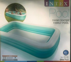 Intex - 58484EP -  120&quot;L x 72&quot;W x 22&quot;H Inflatable Kiddie Swimming Pool - £52.20 GBP