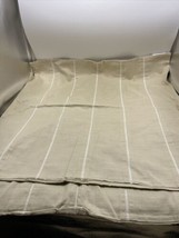 Martha Stewart Collection Euro Shams 26” Square Pillow  Set 2 Beige Khaki Cotton - £29.59 GBP