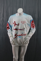 Vintage Men&#39;s Sweater - Snowbirds Canada All Over Graphic - Men&#39;s Large - £99.68 GBP