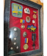 Ukranian Army Officer group medals in frame - $126.68