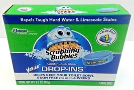 12 X Scrubbing Bubbles Vanish Drop-Ins Toilet Cleaning Tablet 1 ea New S... - £30.07 GBP