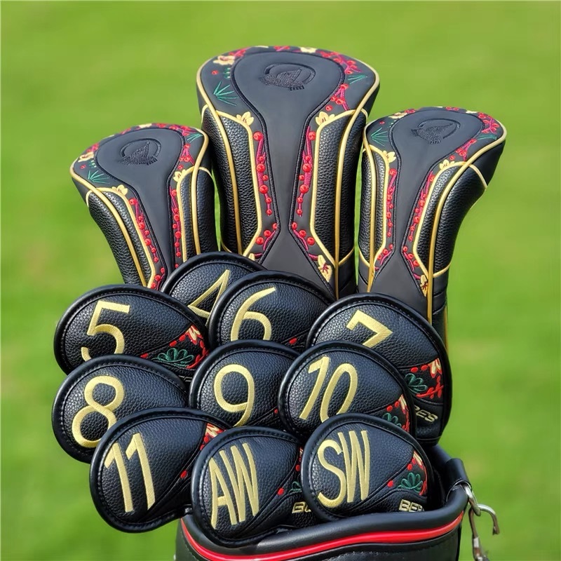 Golf Driver Fairway Wood Hybrid Putter Head Cover Honma Classic Flower S... - $15.80+