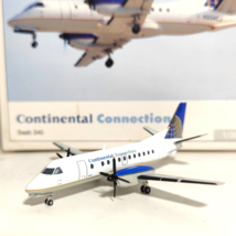 1:200 Herpa Continental Connection Saab 340 N356CJ Diecast Airplane Boxed - $2,463.90 MXN