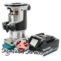 Makita XTR01Z 18-Volt 1/4-Inch Cordless Brushless Compact Router 5.0 Ah Battery - $186.99