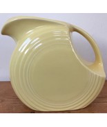True Vtg Fiestaware Large Disc Yellow Glaze Water Juice Pitcher Art Deco... - £294.88 GBP
