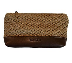 Rosetti Woven Crochet Coin Purse Pouch Zippered Small Bag 7.5” x 4” - £7.77 GBP